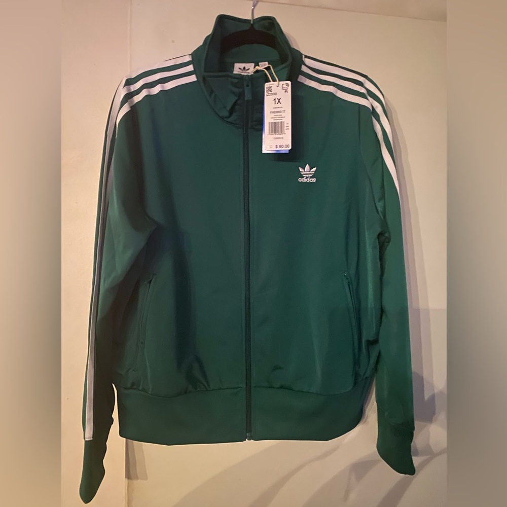 Adicolor Women’s Adidas Collegiate Green Track Jacket 1x